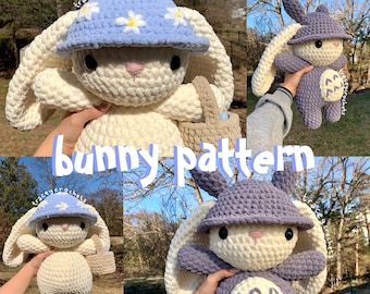 PATTERN ONLY bunny and hat pattern