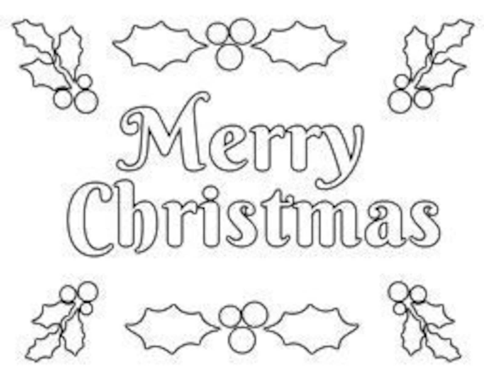 Kids 2000 Pdf CHRISTMAS COLORING PAGES - Etsy