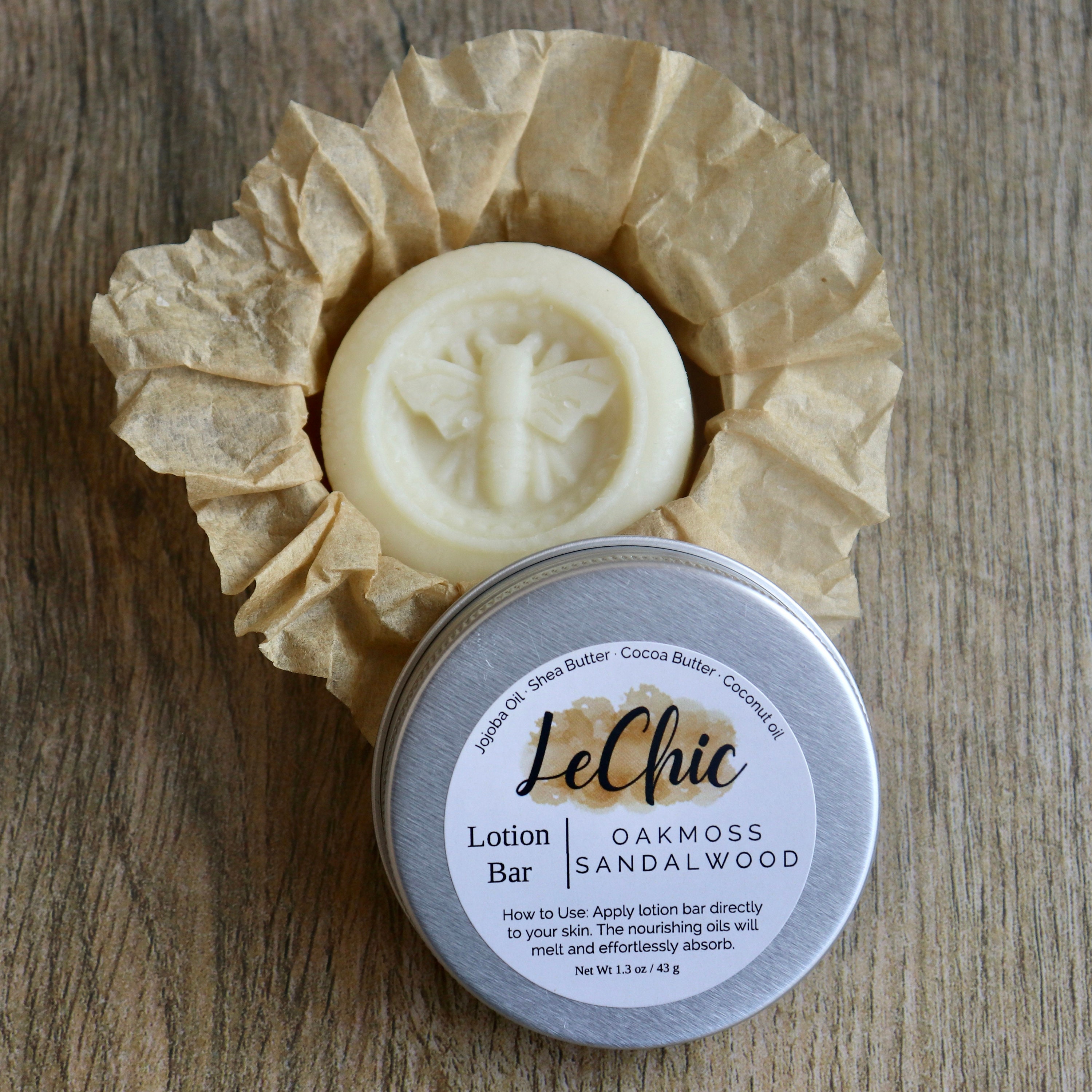 Lotion Bar - made with beeswax, coconut oil, and cocoa butter, 1