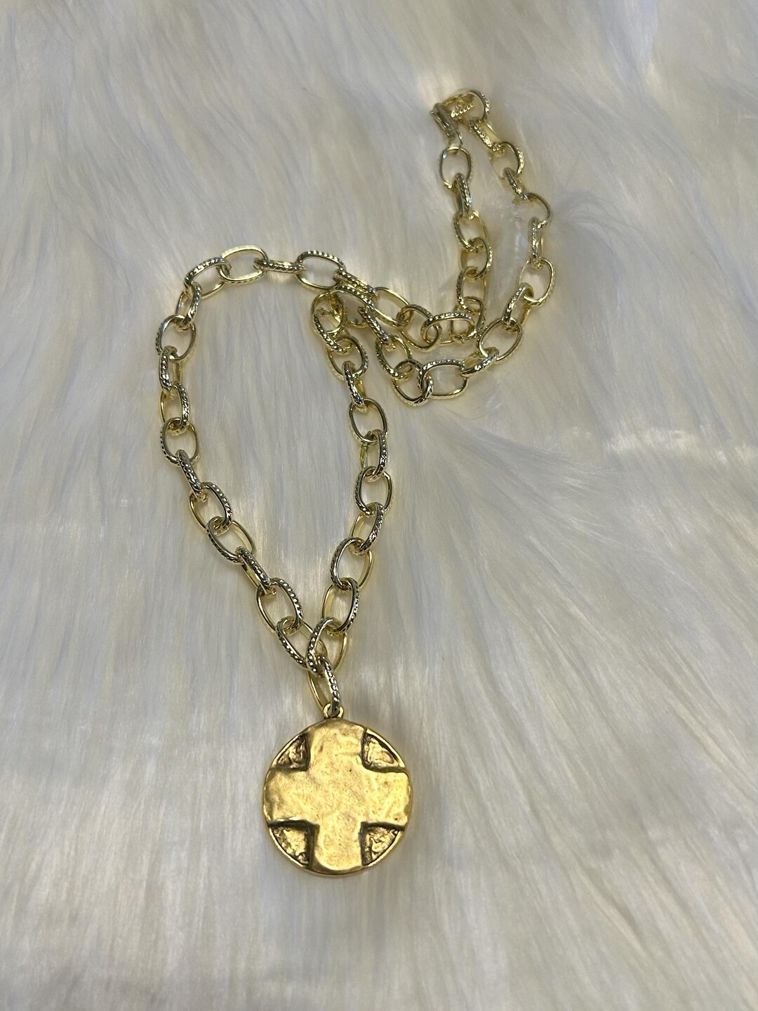 Gold lords prayer necklace etsy