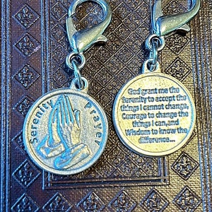 Serenity Pray Key Chain Clip