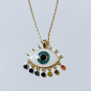 Third Eye Chakra Gold Necklace