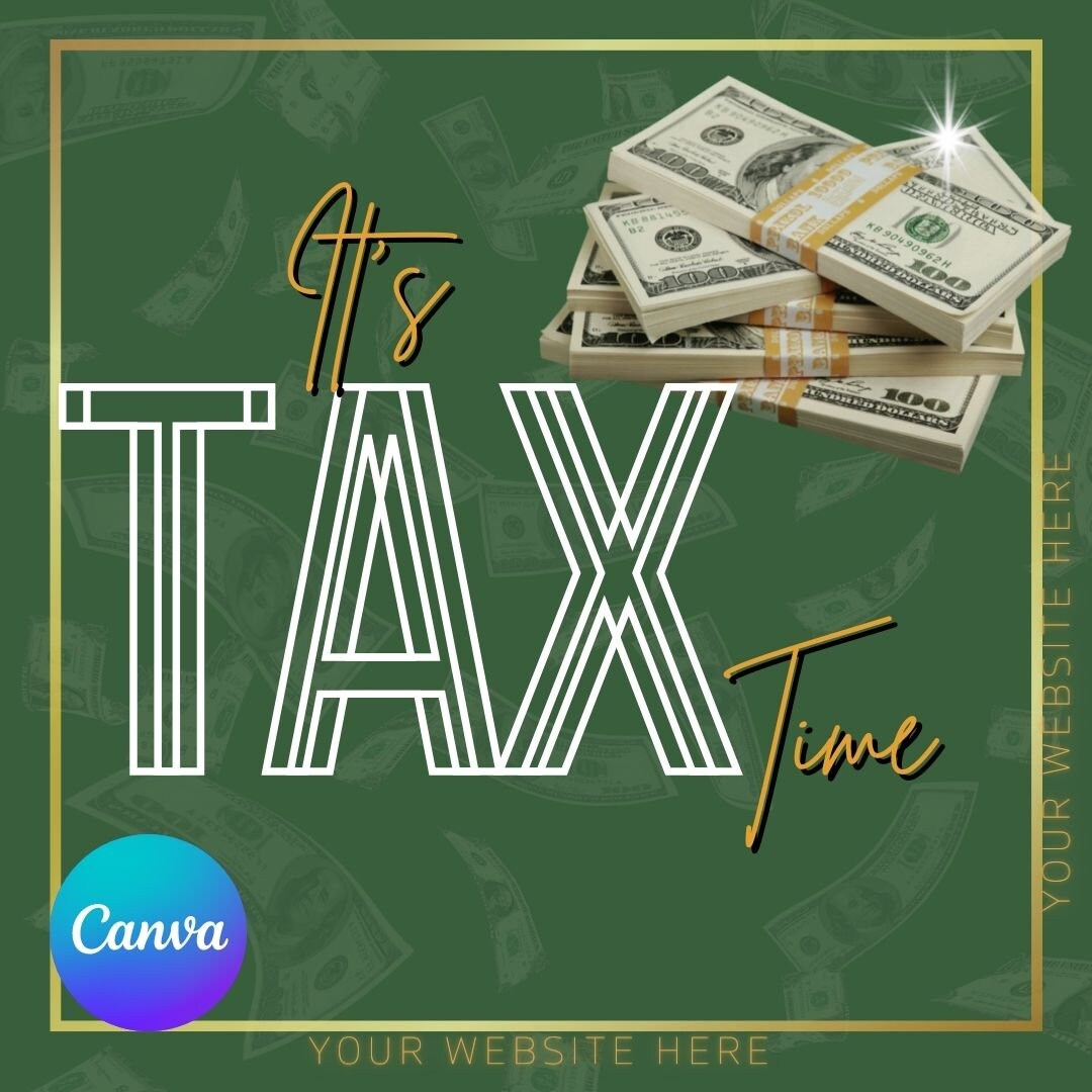 Canva Tax Prep Services Template Tax Prep Services Instagram Template