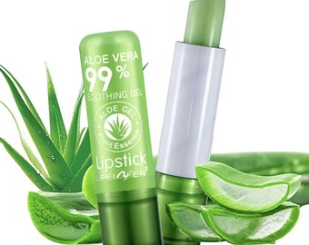 Natural Color Changing Aloe Vera Lip Balm Lip Stick Lip Gloss - Cute and  Kawaii - Long-lasting Moisturizing Smooth Tender - Etsy
