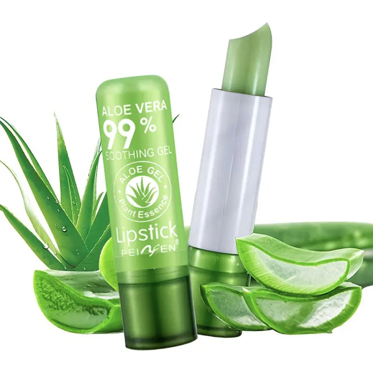 Natural Color Changing Aloe Vera Lip Balm Lip Stick Lip Gloss - Cute and  Kawaii - Long-lasting Moisturizing Smooth Tender - Etsy
