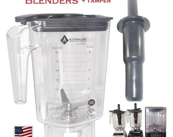 Alterna Jar 80oz with FREE tamper for Blendtec Blenders - replaceable blade assembly