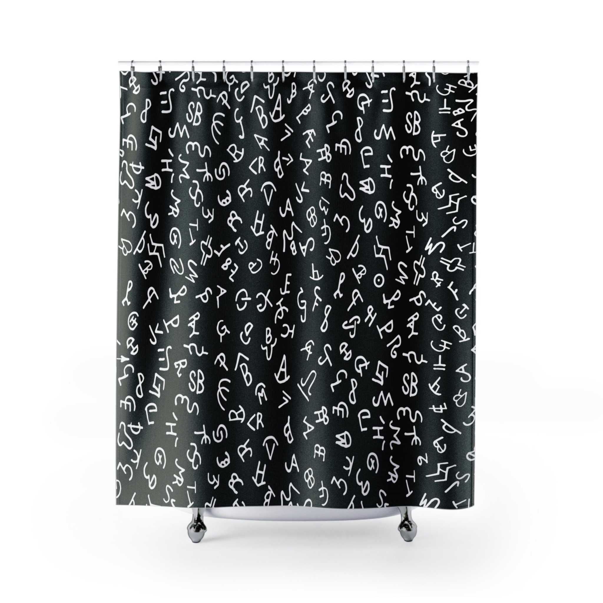 Western Cattle Brand Shower Curtain- Cowboy Bathroom Decor- Western Bathroom Decor- Bunkhouse Rodeo Rig Decor