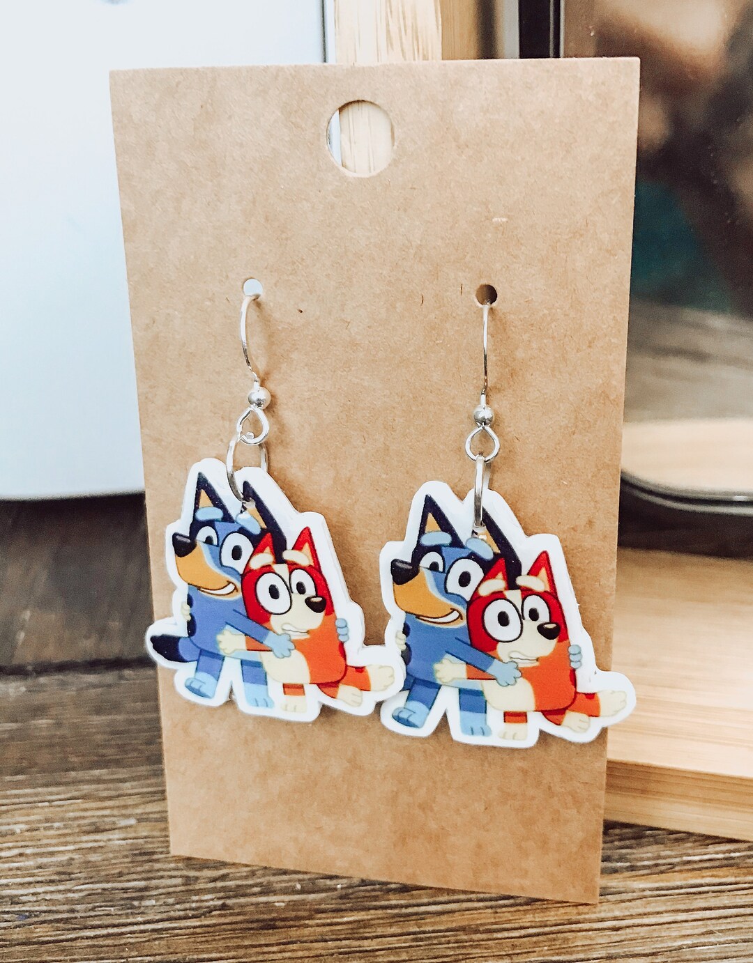 Bluey and Bingo Earrings Bluey Earrings Bluey Bluey and Bingo Etsy