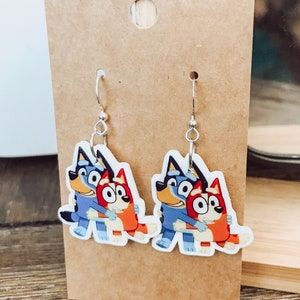 Bluey and bingo earrings | bluey earrings | bluey | bluey and bingo