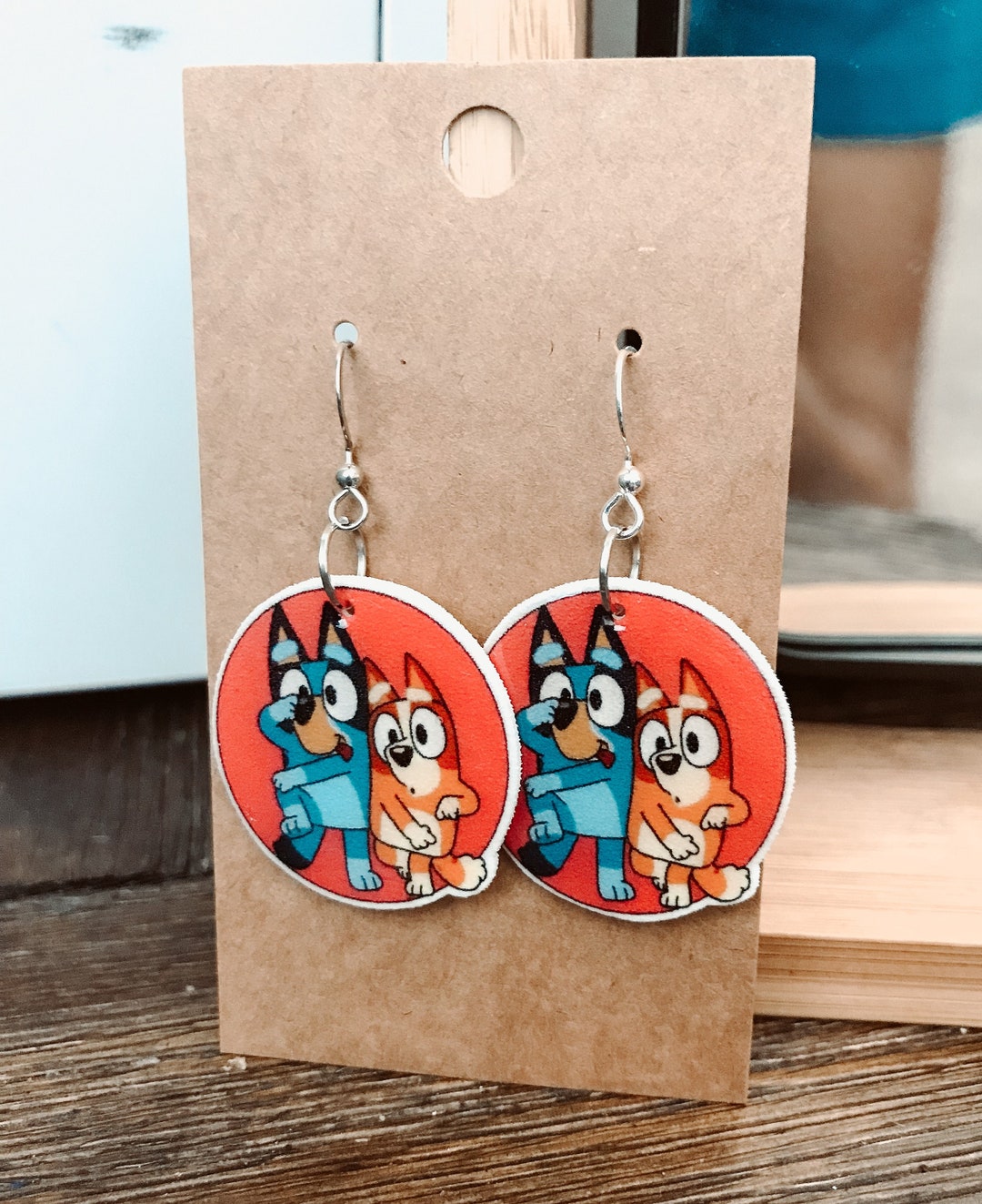 Bluey and Bingo Earrings Bluey Bingo Bluey and Bingo Etsy