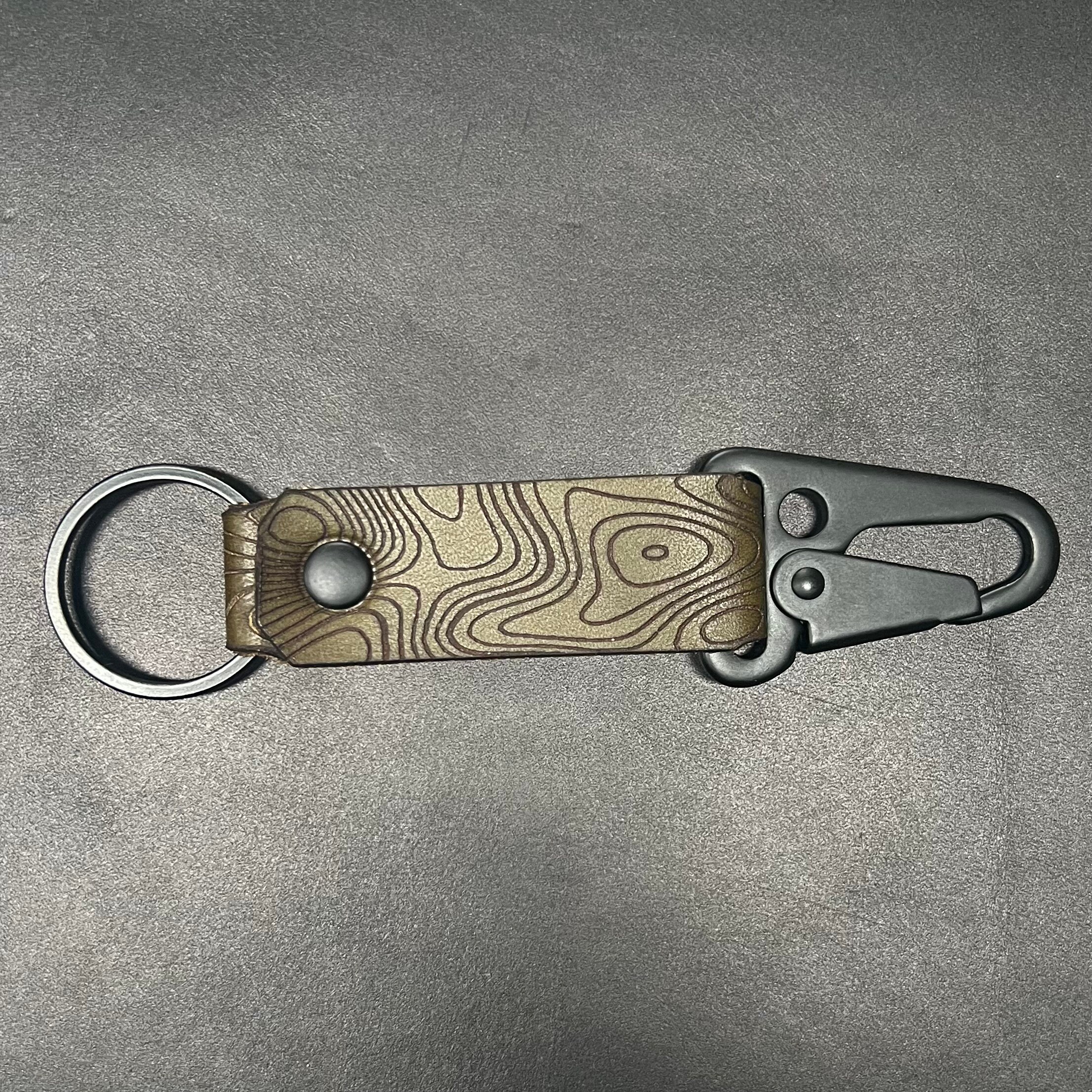 Appalachian Lever Clip Leather Tactical Key Chain Horween Leather 