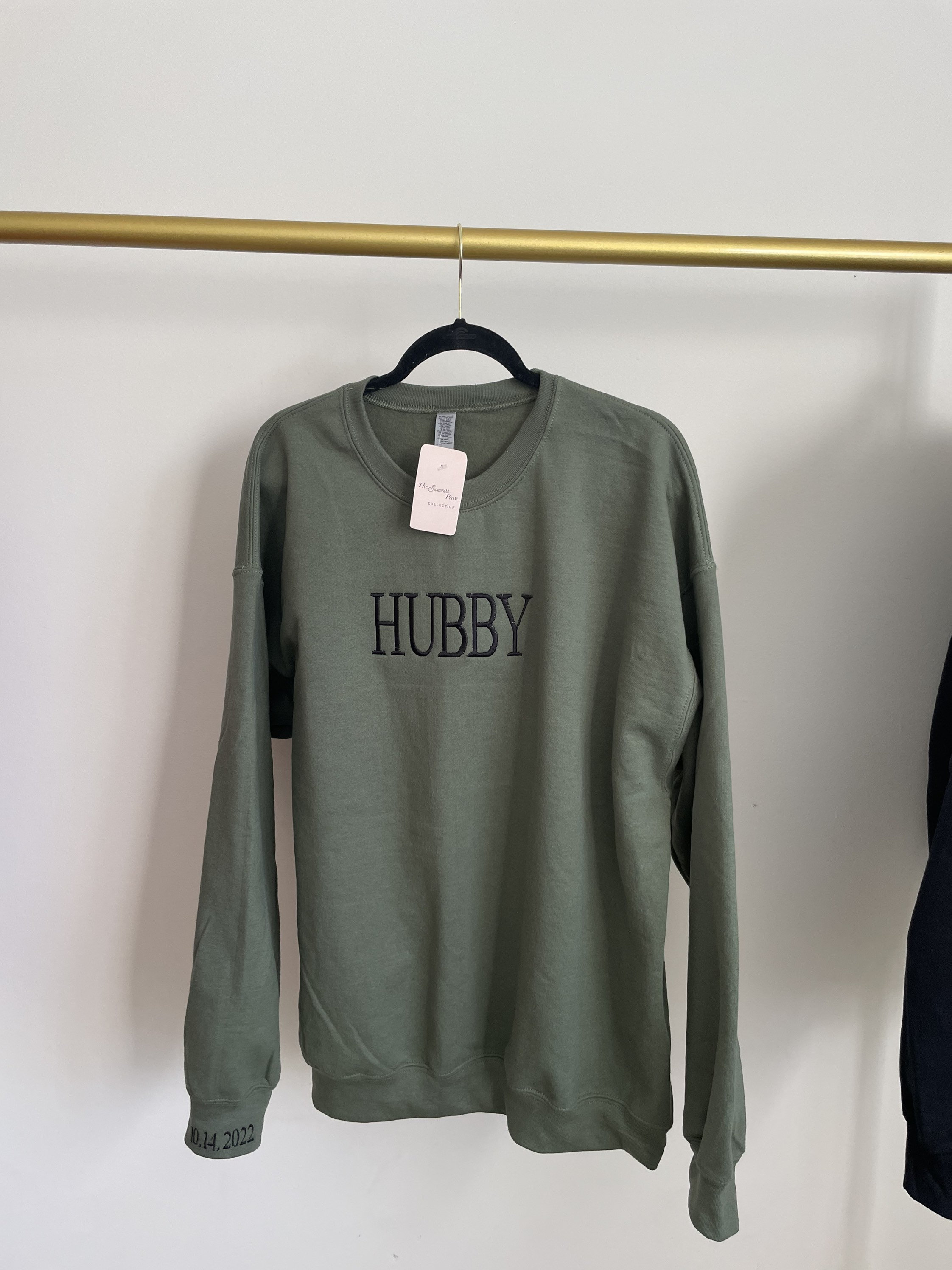 Hubby Embroidered Sweatshirts Wedding Gift Husband - Etsy