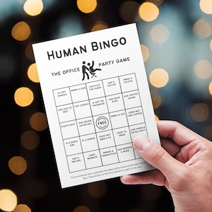 Menschliches Bingo | Büro-Partyspiel | Teambindung | 10-Spiele-Bumper-Pack