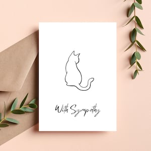 Pet Sympathy Card | Cat Sympathy Card | Condolence Card