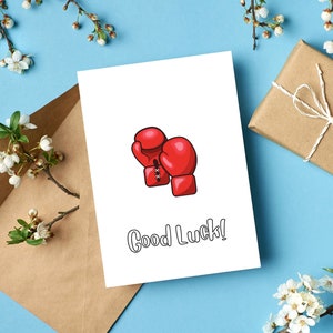 Boxing Good Luck Card | Boxing Championship Good Luck Card | Good luck with your Boxing Lessons