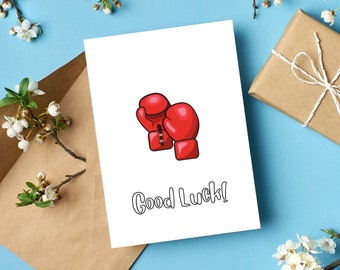 Boxing Good Luck Card | Boxing Championship Good Luck Card | Good luck with your Boxing Lessons