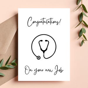 Doctor New Job Card | Doctor | New Job | Congratulations
