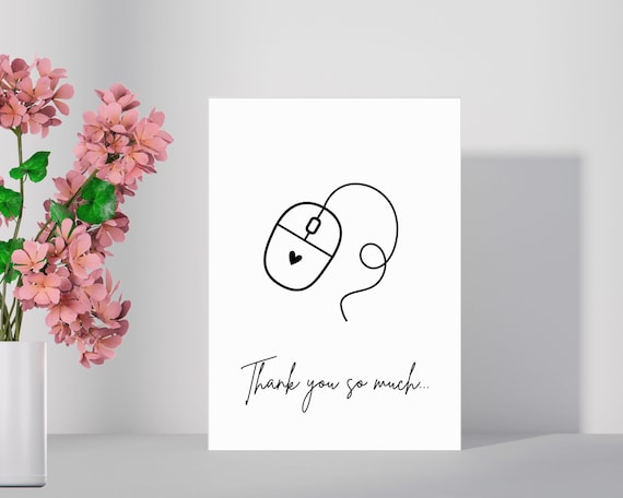Tech Thank You Card | IT Thank You Card | Computer Thank You