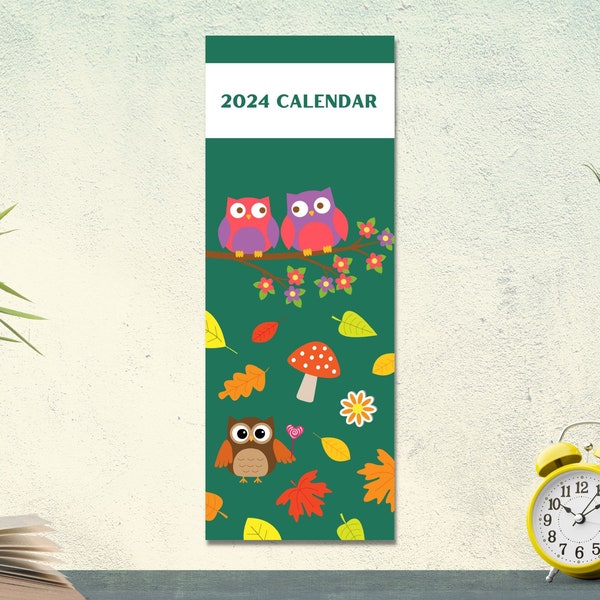 2024 Owl Calendar Etsy