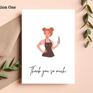 Eyebrow Thank You Card | Thank You for being my Eyebrow Specialist | Eyebrow Threading | Thank You
