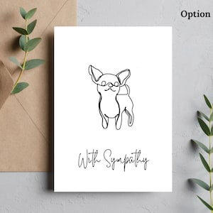 Chihuahua Sympathy Card | Dog Sympathy Card | Condolence Card | Loss of Dog