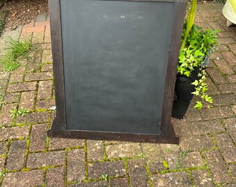 Antique Oak Wooden Hymn BlackBoard / Church Used / Early 20th Century c.1900 Dimensions 34 x 30 inch ideal many uses