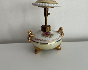 Joli vaporisateur de parfum en porcelaine japonais de collection, peint à la main, vintage des années 1960,