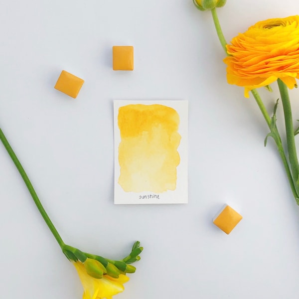 Sunshine | Handmade Watercolor | Vegan