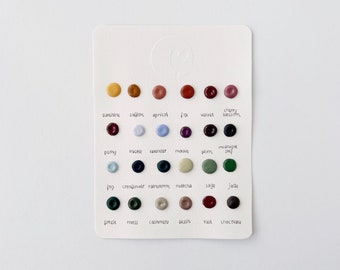 Dot Card (all colors) | Handmade Watercolor | Vegan