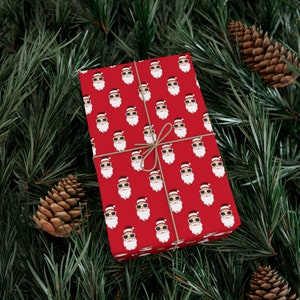 Christmas Gift Wrapping Paper, Holly Santa Claus Papers, X-mas Gift Pack, Holiday special, Scrapbook Paper {Gift Wrap, Holiday, Christmas}