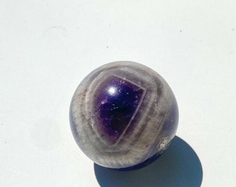 Unique CHEVRON AMETHYST Crystal Sphere, Crystal sphere, Healing Crystal, Chevron Amethyst, Third Eye sphere, Psychic Crystal, Amethyst globe