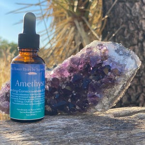Gem Essence, Amethyst Essence, Reiki-infused Crystal Tincture