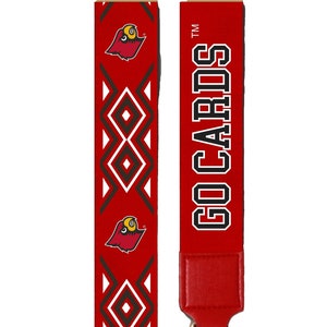LOUISVILLE 2 - Licensed - Go Cards | College Strap | Cardinals |  University of Louisville | Football | Graduation | Gift | Clear Bag