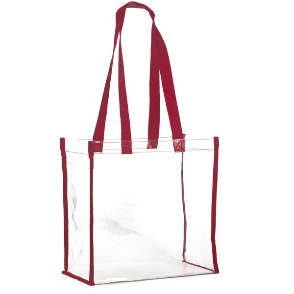 3 Colors - Clear Stadium Approved Totes | Clear Purse | Game Day | College | Adjustable Strap | Graduation | Back to School | Events