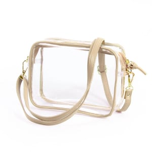 Clear Stadium Bag, Black w/ Cheetah main image 1