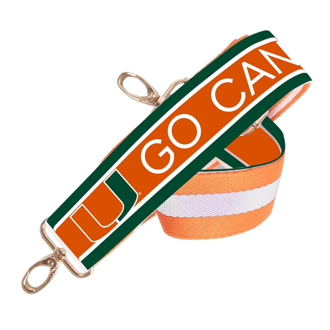 MIAMI Licensed Go Canes Game Day Clear Purse Stadium Strap College Strap Crossbody Back to