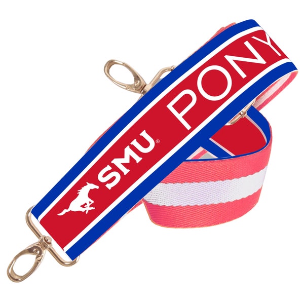 SMU - Licensed - Pony Up | Game Day | Clear Purse | Stadium Strap | College Strap | Crossbody | Back to School | Gifts | SMU Purse Strap