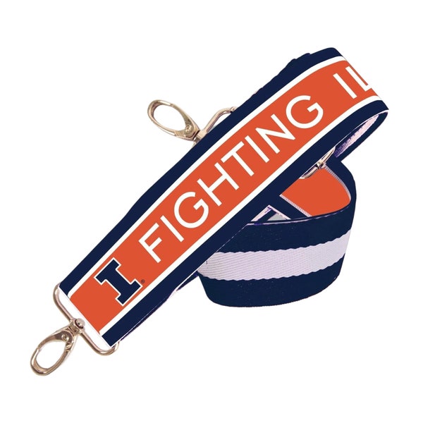 ILLINOIS - Licensed -  Fighting Illini | Tailgate | Stadium | Crossbody | Game Day | Gifts | Back to School | Clear Bag | Purse Strap | Fan