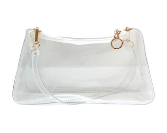 The Clear Saddle Bag | Stadium Approved | College | Concert | Clear Purse | Back to School | Arena | Sports | Clear Handbag | Rodeo | Gift