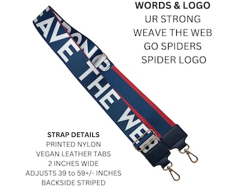 RICHMOND 2" - Licensed - Go Spiders | Game Day | Clear Purse | Stadium Strap | College Strap | Crossbody | Back to School | Gifts