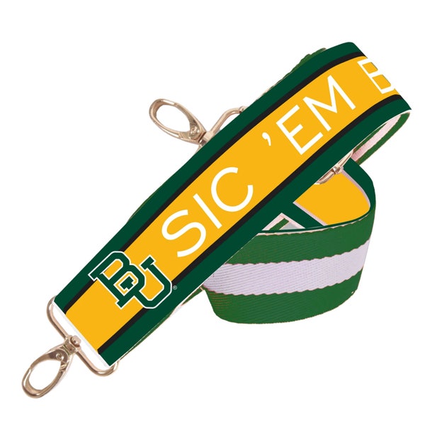 BAYLOR - Licensed - Sic'Em Bears | Tailgate | Stadium | Crossbody | Game Day | Gifts | Back to School | Clear Bag | Purse Strap | Rodeo