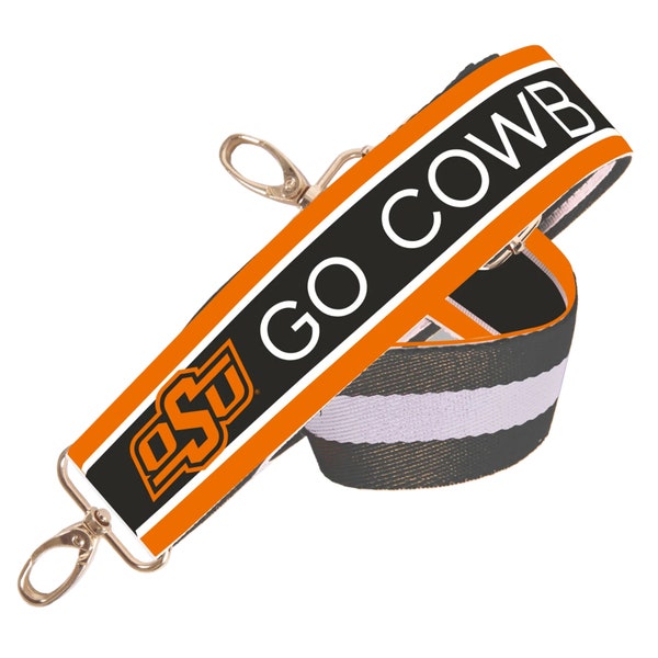 OKLAHOMA STATE - Licensed - Go Cowboys | Game Day | Clear Purse | Stadium Strap | College Strap | Crossbody | Back to School | Gifts | OSU