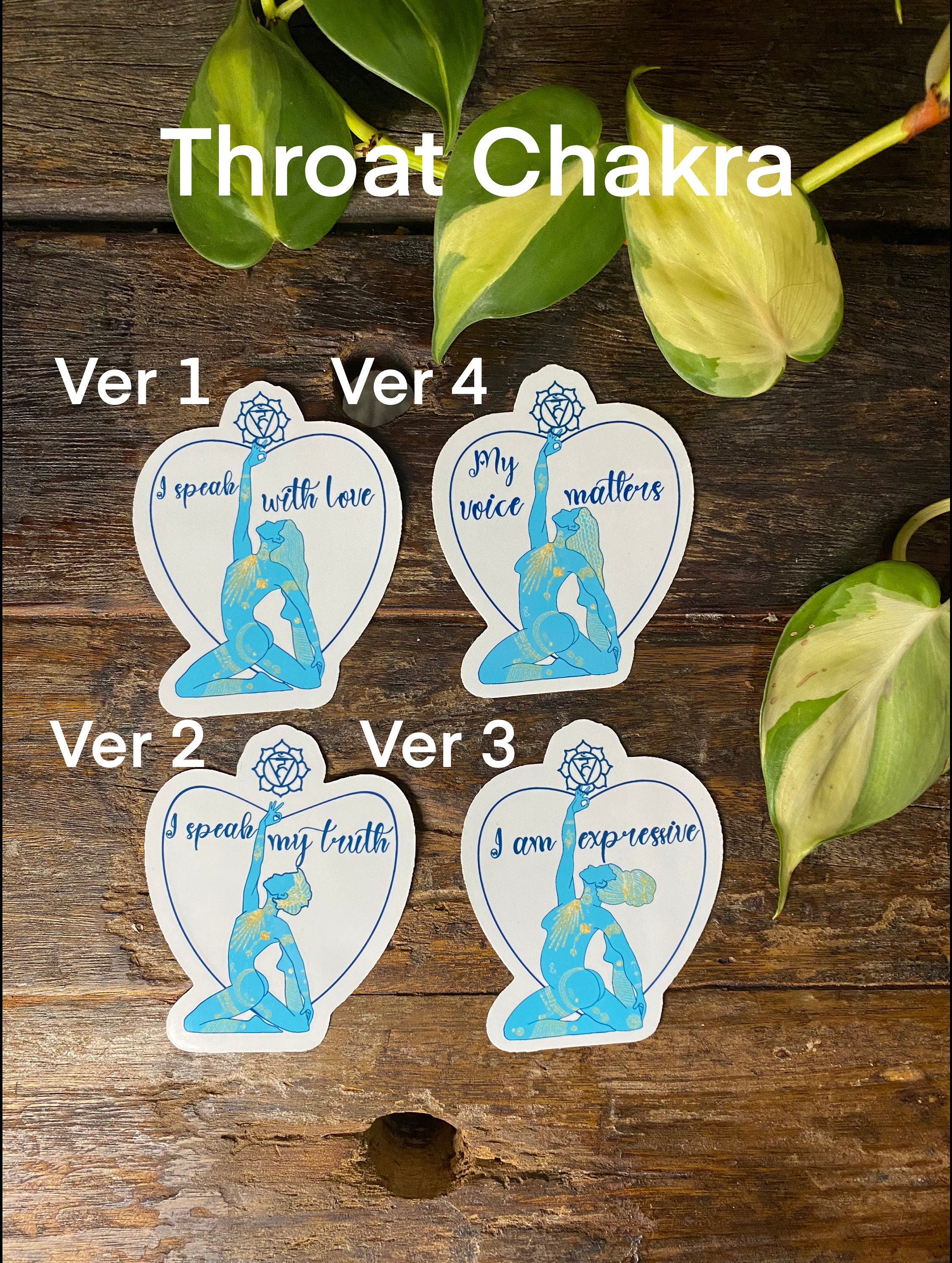 3 Inch Chakra Sticker Pack -7 Stickers Fun Yoga Girl Woman Hippie Boho ...