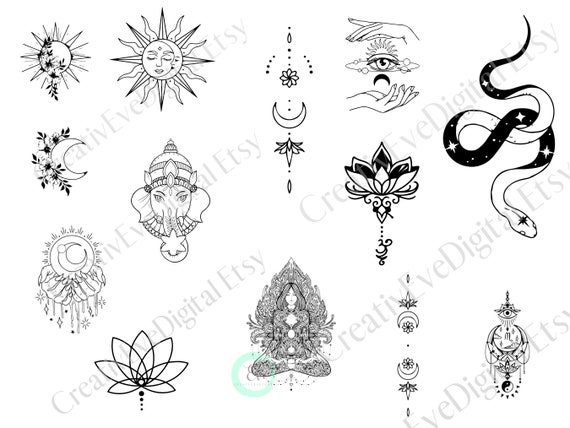 Spiritual Tattoo, Spiritual Awakening Tattoo for Women, Buddhist ...