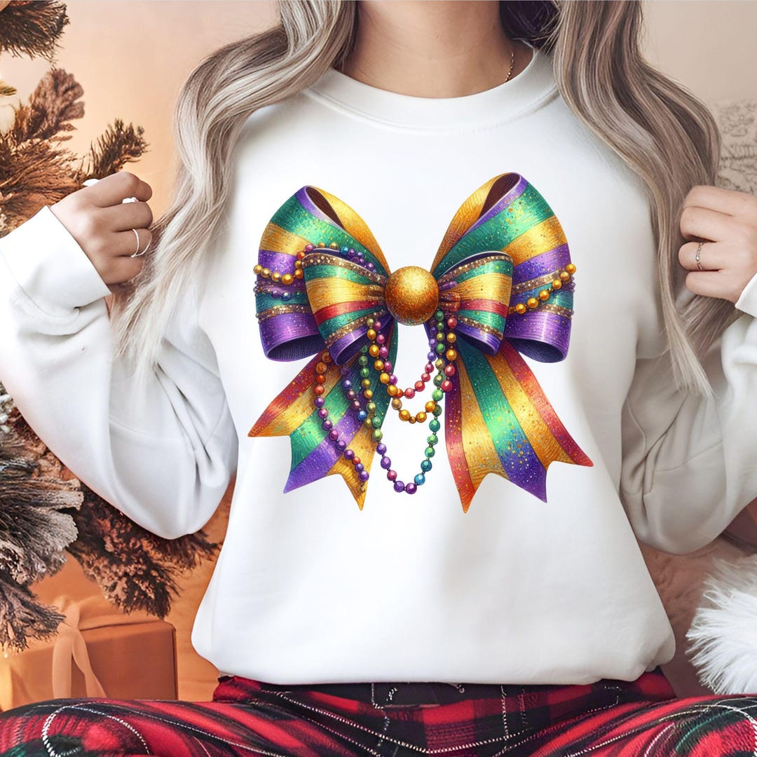 mardi gras coquette bow