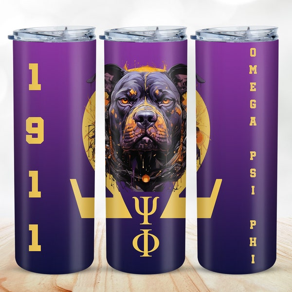 Omega Psi Phi Tumbler Wrap PNG Brotherhood Gift 1911, Black Fraternity Tumbler Sublimation Skinny 20oz, 30oz Omega Gift Straight Digital