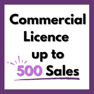 Commercial License: One Design, Up to 500 Sales