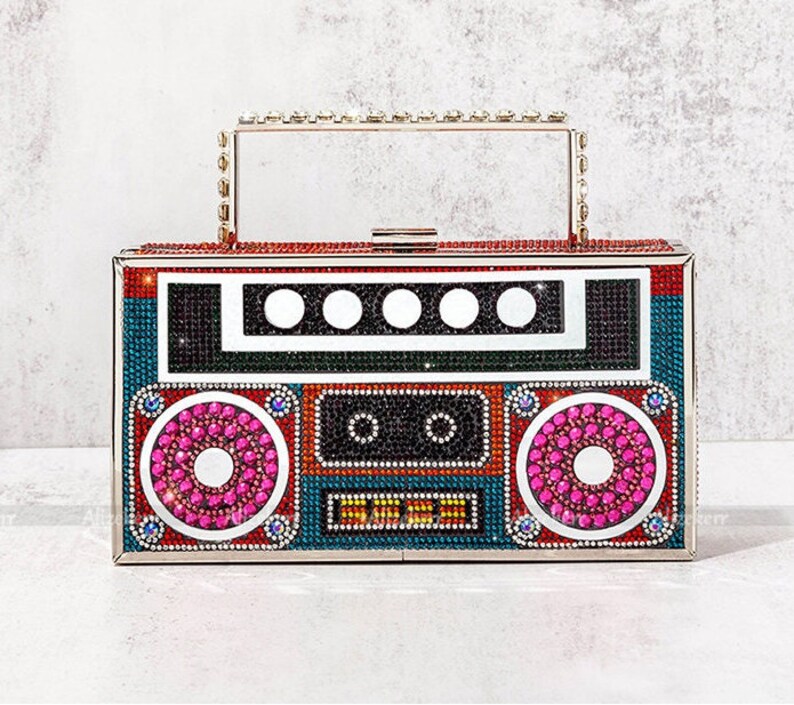 Rhinestone Color Radio Evening Clutch Bag Women New Luxury Etsy UK