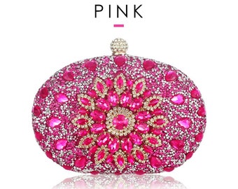 Bejewelled Crystal Clutch Bags Women Party Purse Evening Bags