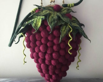 Borsa per l'uva Grappolo d'uva Regalo per una donna Borsa a